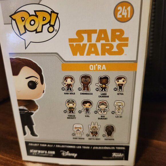 Pop! Star Wars QiRa Vinyl Bobblehead Figure 241 Collectible Toy New In Box - Picture 8 of 9